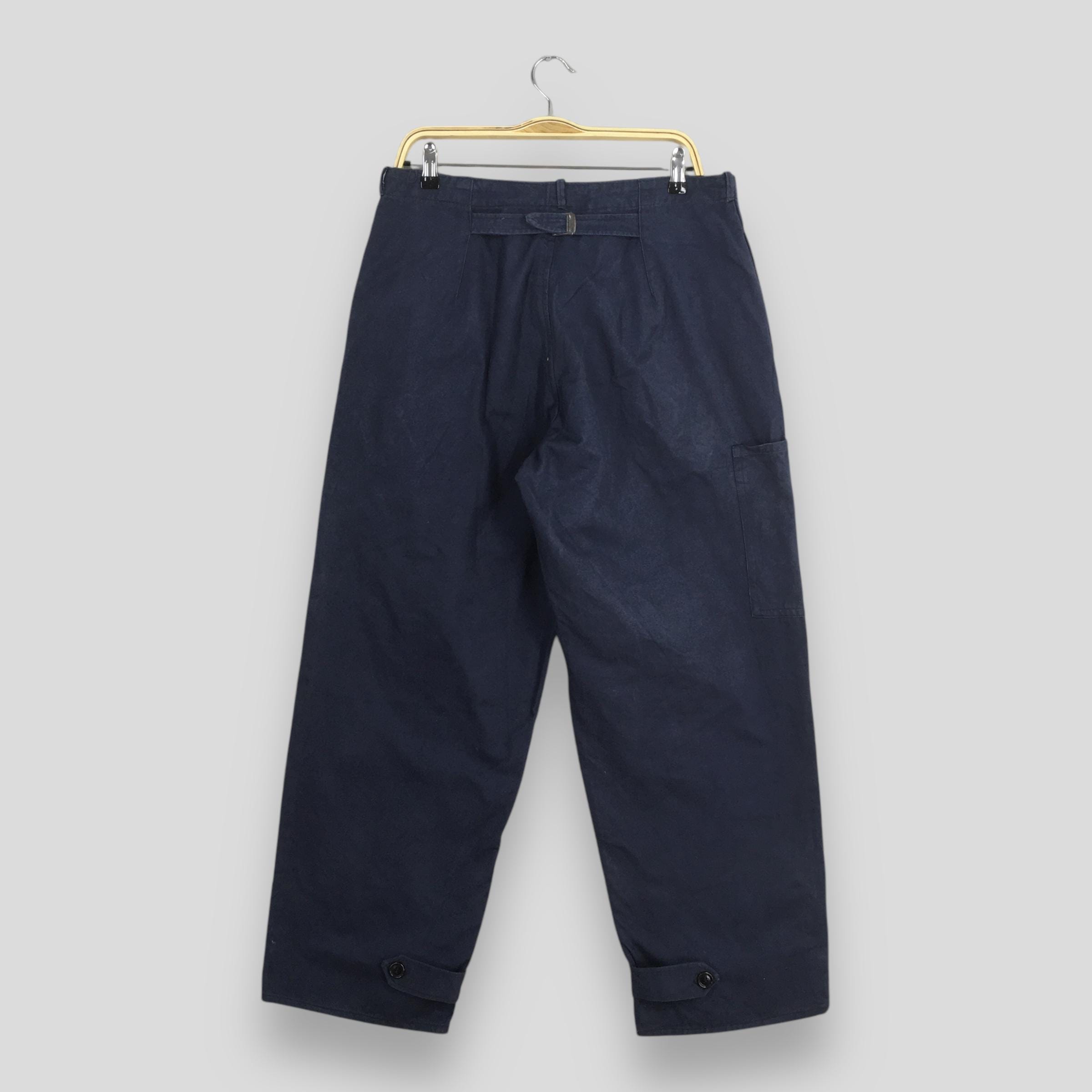 60's〜70's French Work Pants Euro vintage Size 31x28.5 Vintage 1980s French Work Military Pants French Blue