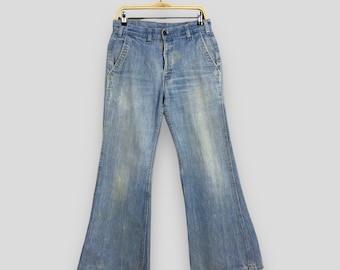 Size 30x27.5 Vintage Levi's 517 Faded Stonewash Flare Bootcut