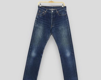 Size 29x31 Vintage 90s Levi's 501 Button Fly Jeans Levi's Faded Dirty Denim Levi's Light Washed Jeans Levi's 501 Unisex Levi's Mom Jeans W29