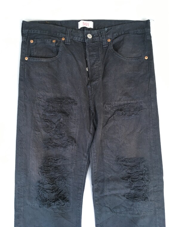 Size 32x31 Vintage Levis 501 Levi's Overdyed Jean… - image 3