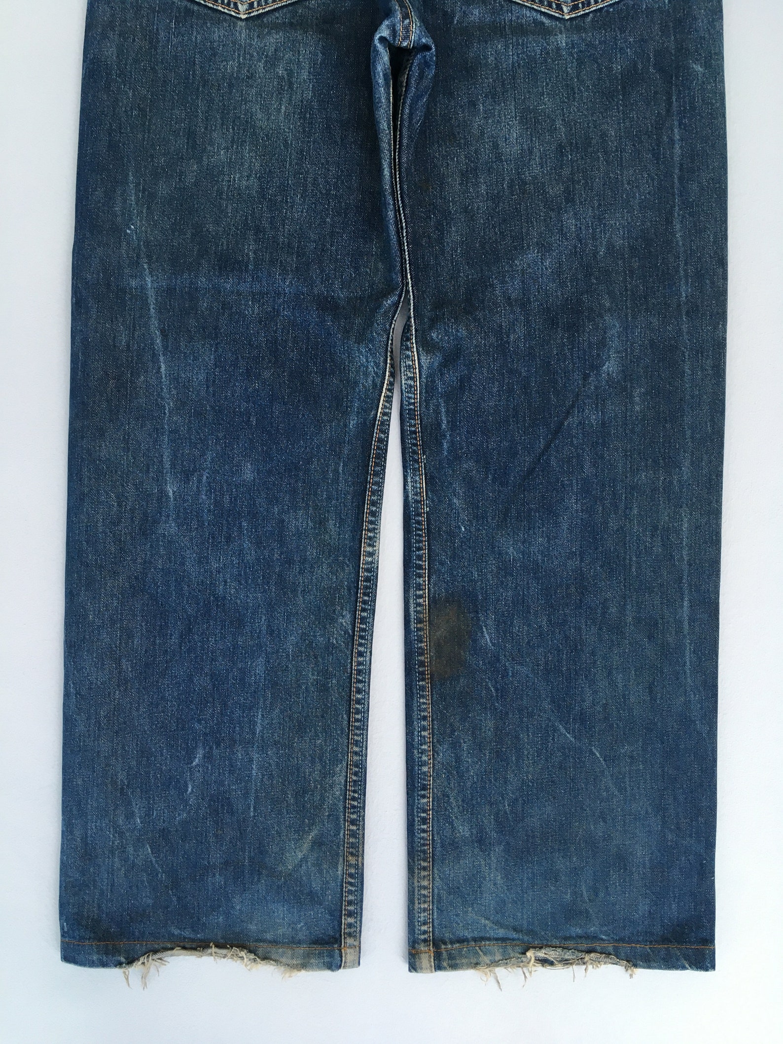 Size 34x28.5 Vintage Levis 520 Straight Loose Jeans Light - Etsy UK