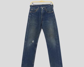 Size 28x29 Vintage Levis 501XX Big E LVC Japan Distressed Denim