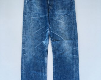 A.P.C ヴィンテージ Size 28x27.5 Vintage APC France Indigo Blue Selvedge Jeans