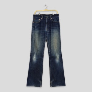 Size 32x33 Vintage Levi&#39;s 517 Bootcut Flare Jeans Faded Denim 80s Levi&#39;s High Rise Jeans Levi&#39;s 517 Denim Levis Bell Bottom Hippie Jeans W32