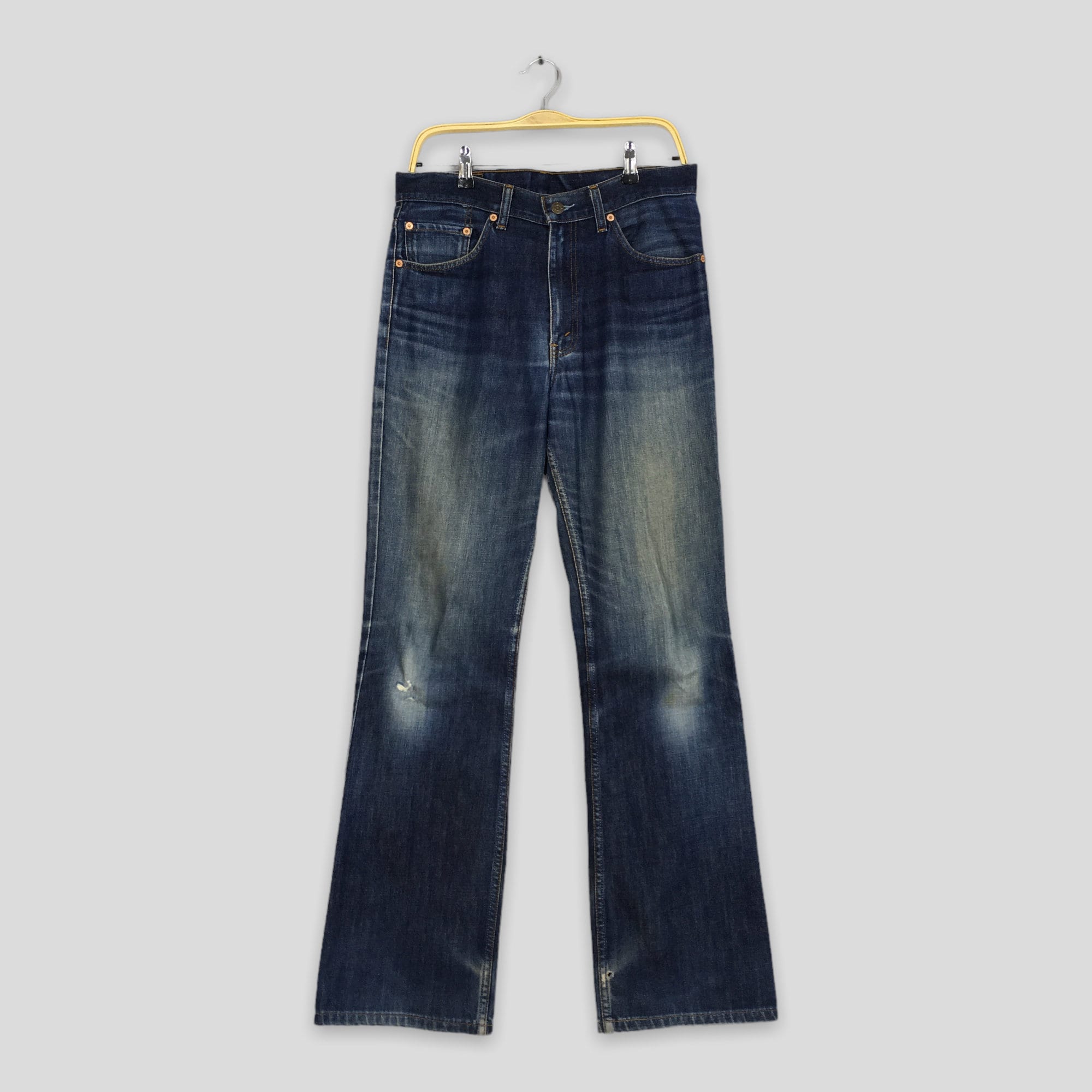 Size 32x33 Vintage Levi's 517 Bootcut Flare Jeans Faded Denim 80s