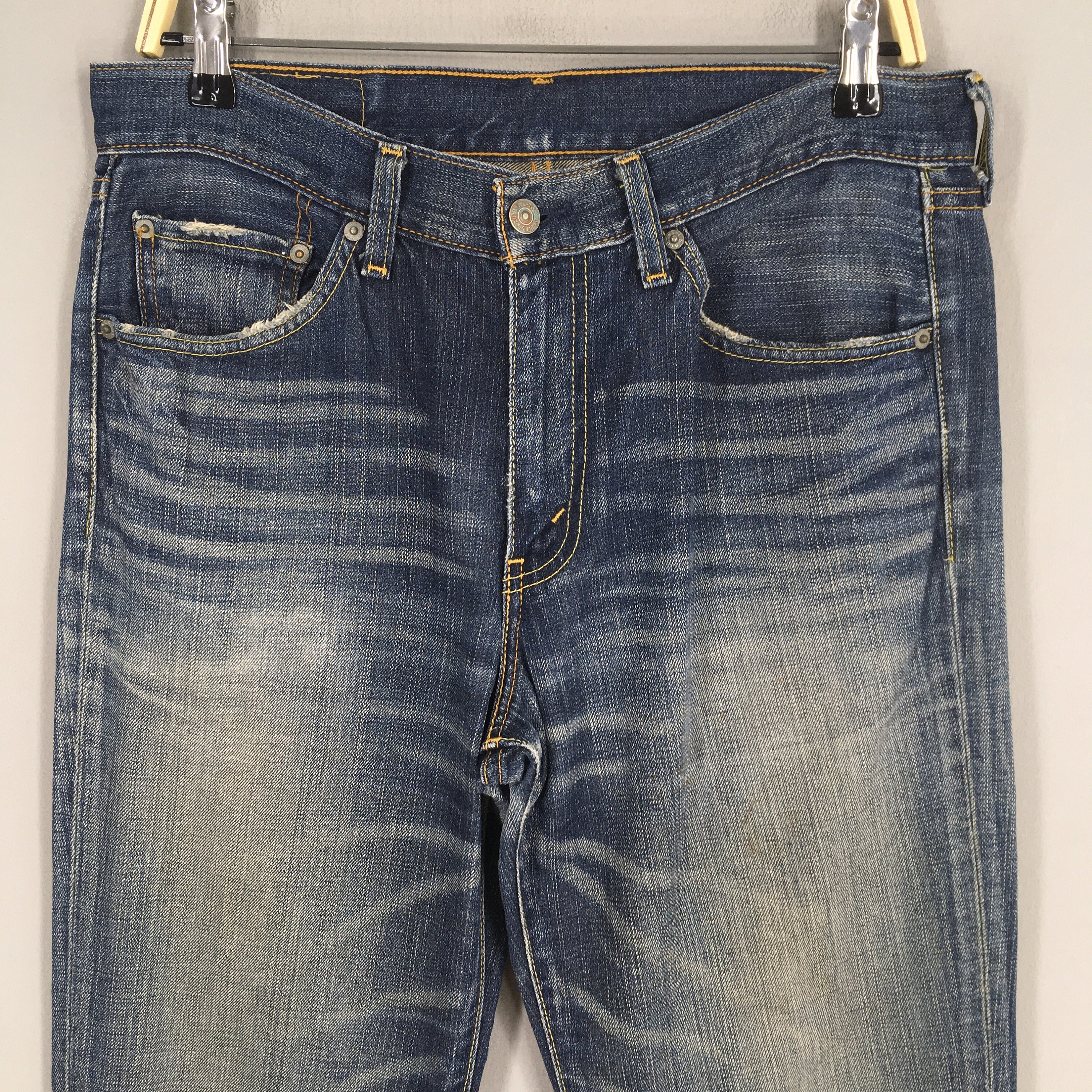 Size 31x32.5 Vintage Levis 517 Bootcut Flare Jeans Lightwash Denim