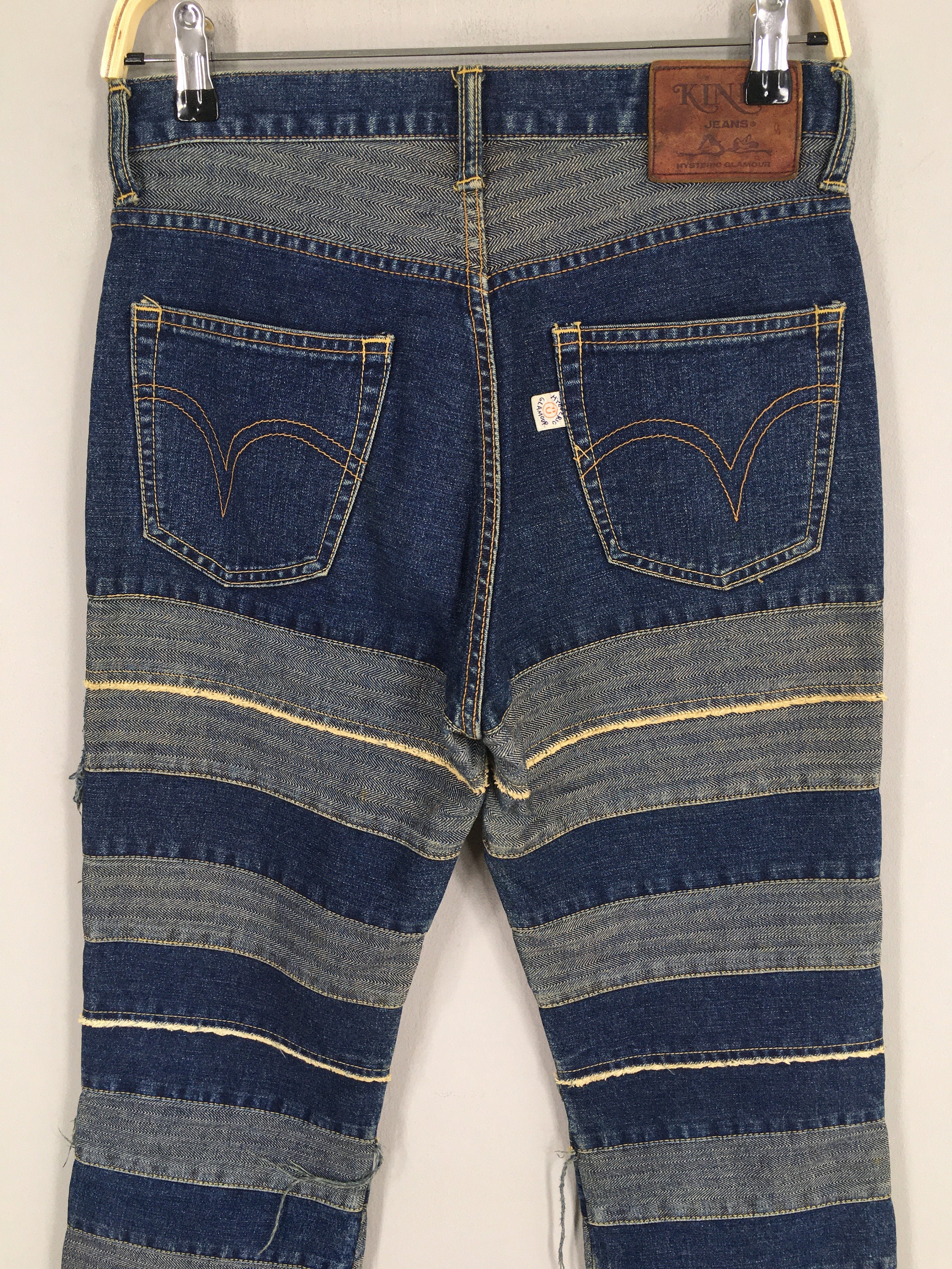 Size 28x32 Hysteric Glamour Hagi Distressed Flared Jeans Patchwork