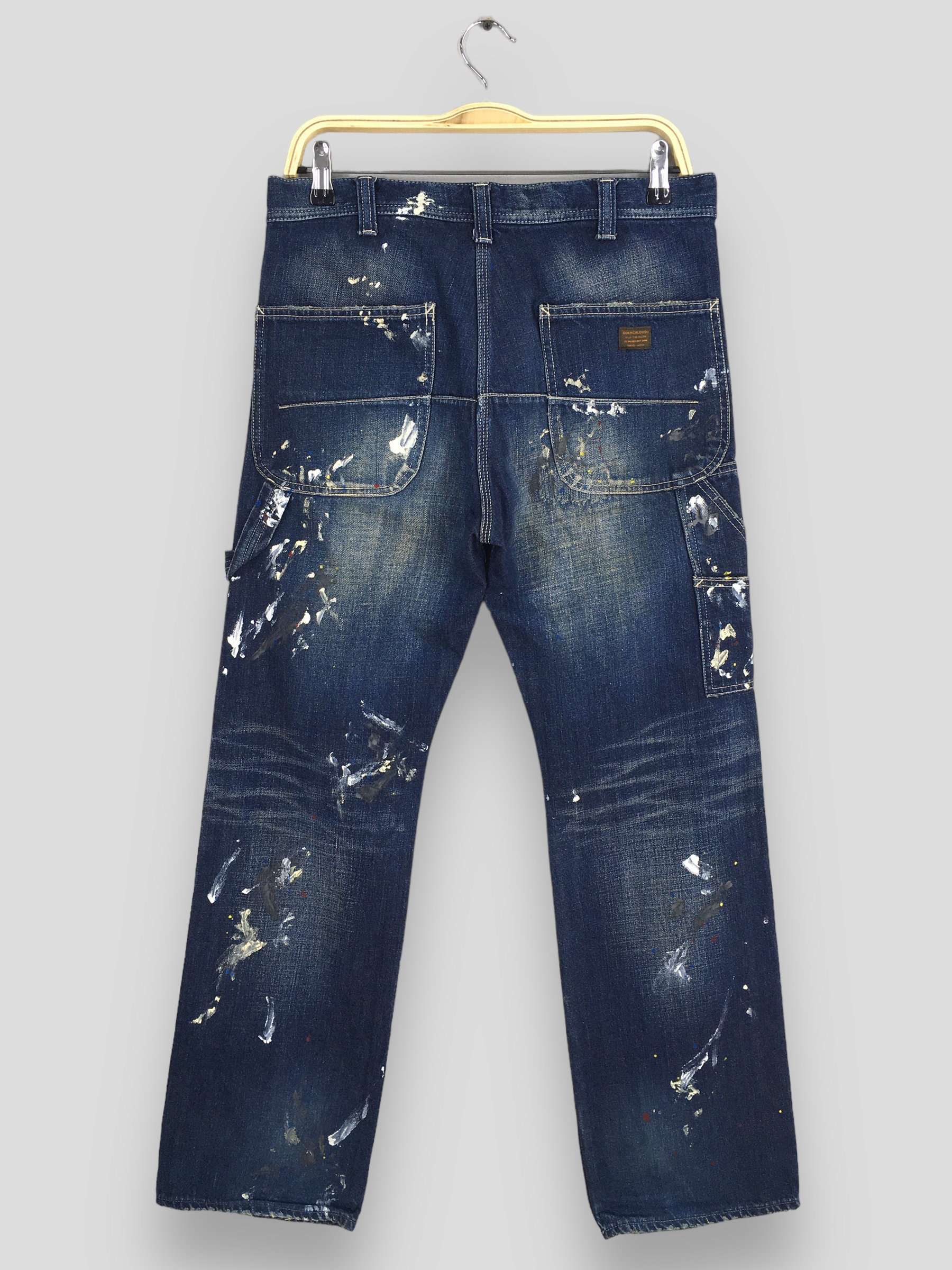 数量は多い  Size 30x29.5 Quenchloud Japan Splatter Painter Jeans パンツ