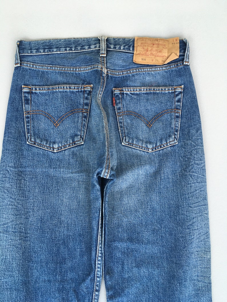 Size 28 Vintage Levis shops 501 Usa Blue Jeans High Waisted 1990s Faded Dirty Denim Jeans Levi's 501 Distressed Jeans Levis Boyfriends Jeans