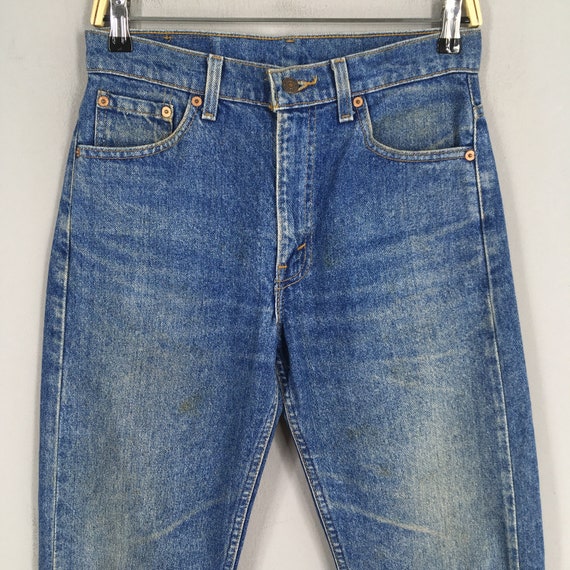 Size 28x29.5 Vintage Levi's 505 0217 Light Wash Zipper Jeans 1990s