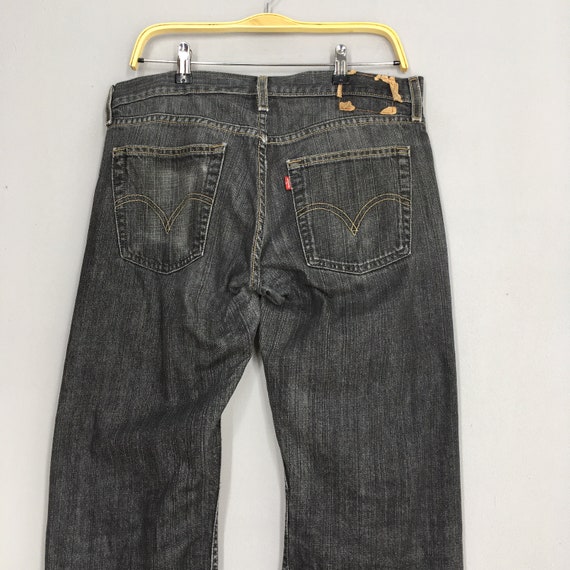 Size 34x31 Vintage Levi's 514 Slim Straight Jeans… - image 9