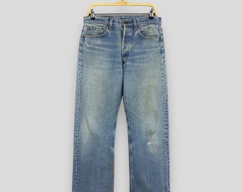 Size 32x28 Vintage 90s Levi's 517 Flared Jeans Levis Blue Bootcut