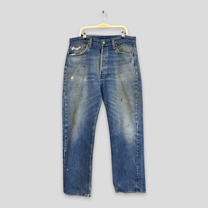 Size 31x29.5 Vintage 90s Levi's 501XX Distressed Faded Jeans