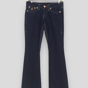Size 26x33 Vintage True Religion Women&#39;s Bootcut Denim Y2K True Religion Joey Low Rise Flared Jeans Streetwear True Religion Wide Leg Pants