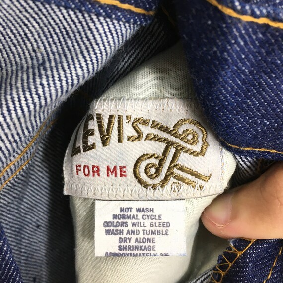 Size 34x33 Vintage Levi's For Me Bootcut Jeans Bl… - image 5