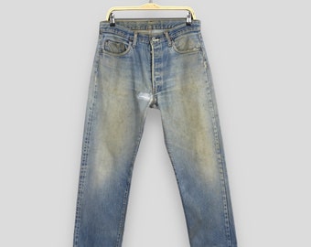 Size 31x29 Vintage 70s Levi's 501 Selvedge Stonewash Jeans 80s Levi's Faded Dirty Denim Levi's Distressed Jeans Levi's Redline Jeans W31