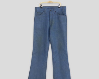 Size 32x28 Vintage 90s Levi's 517 Flared Jeans Levis Blue Bootcut