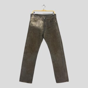 Tamanho 30x30 Jeans Levi&#39;s 501 Vintage dos anos 90 Desgastado Desbotado Levi&#39;s Perna Reta Levi&#39;s 501 Botão Braguilha Feminina Mom Levi&#39;s 501 Jeans W30