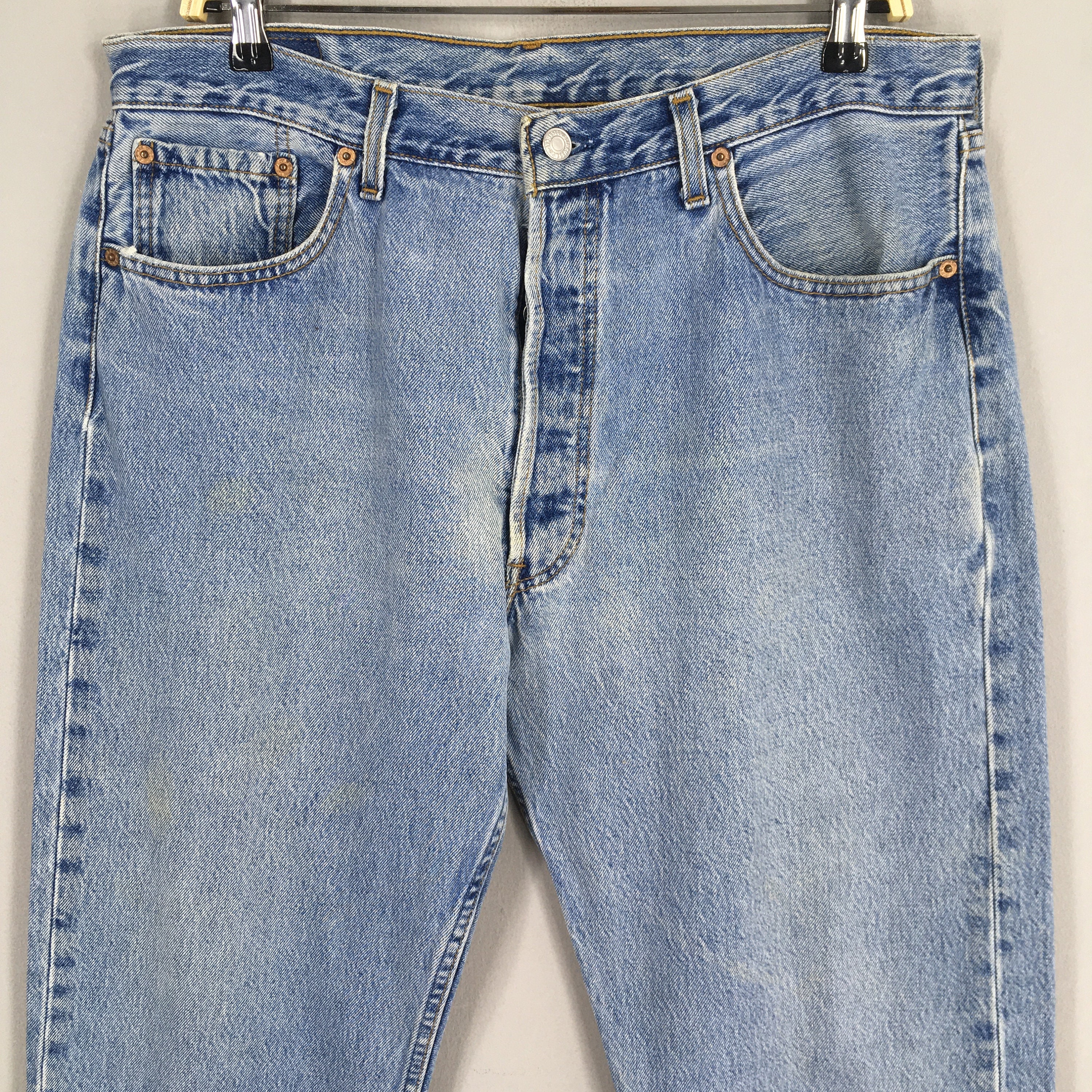 パンツ Levi's 501 made in USA 34x32 Size 34x32 Vintage 90s Levi's 501 Light Washed Jeans Levi's