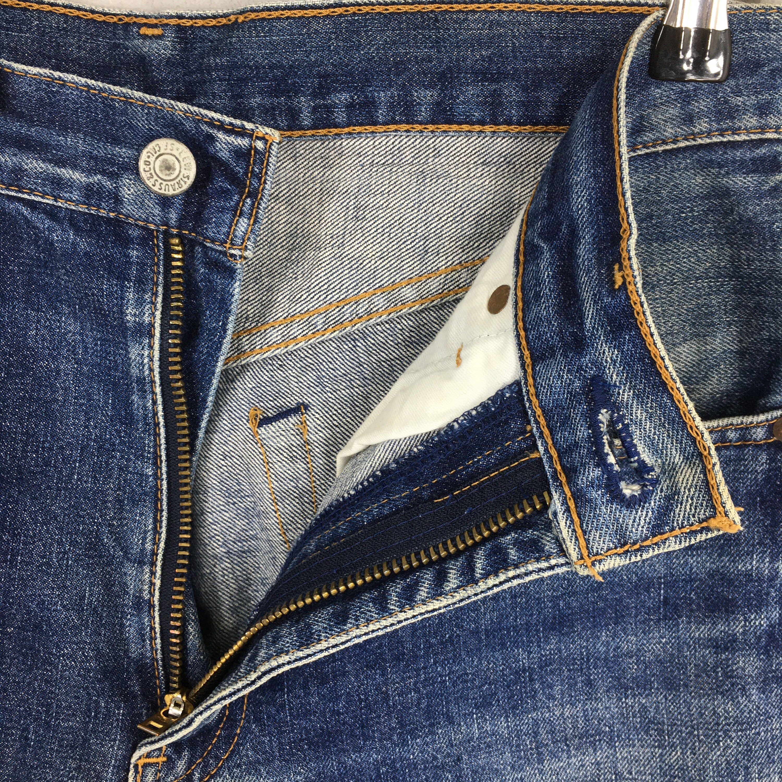 Size 31x28.5 Vintage 90s Levis 503B LVC Big E Japan Faded