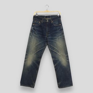 Size 29x28.5 Vintage 90&#39;s Levi&#39;s 502 Big E LVC Japan Jeans Stone Washed Denim Levi&#39;s Redline Selvedge Jeans Levi&#39;s 502 Zipper Distressed W29