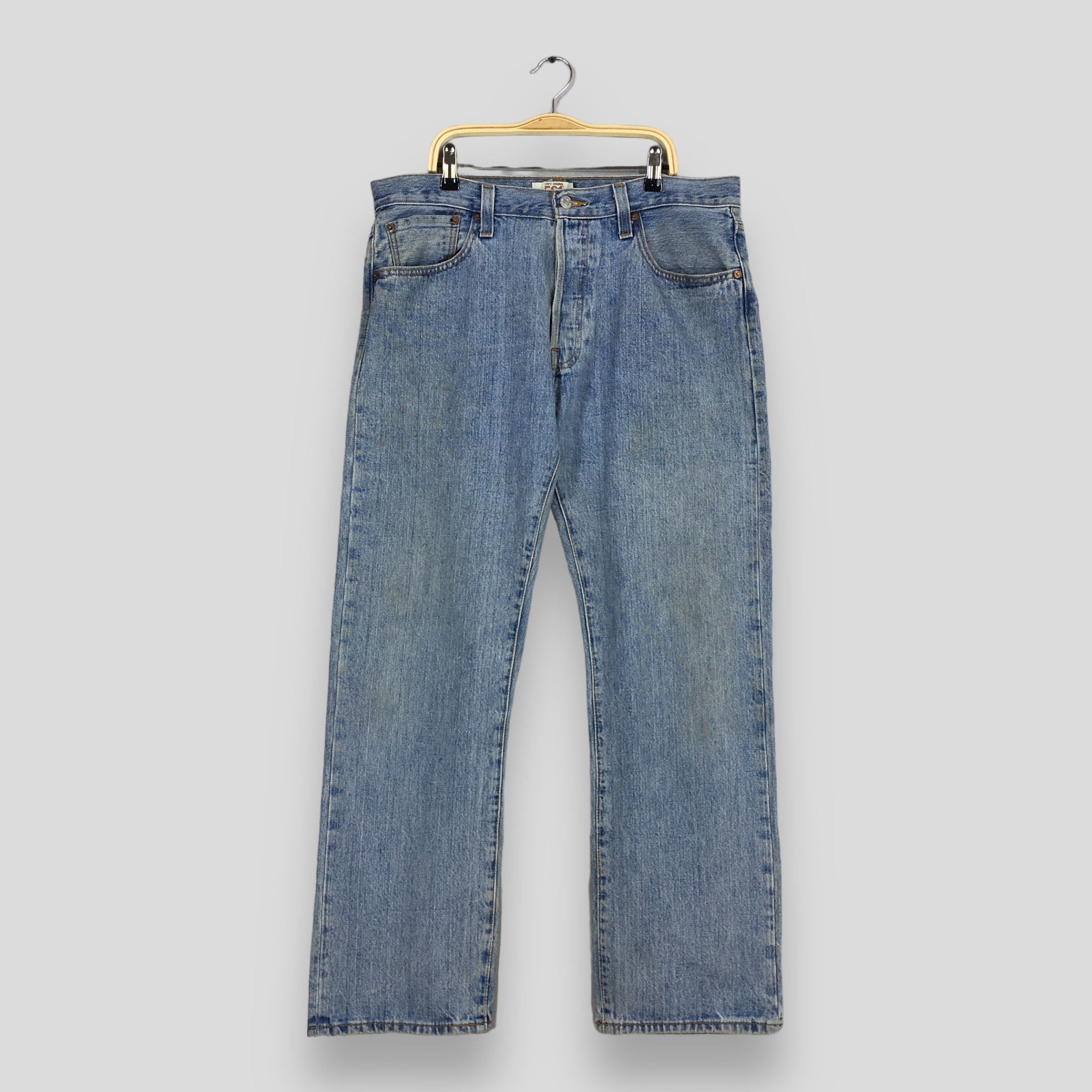 Size 35x29 Vintage Y2K Levi's 501 Faded Stonewash Jeans Levi's