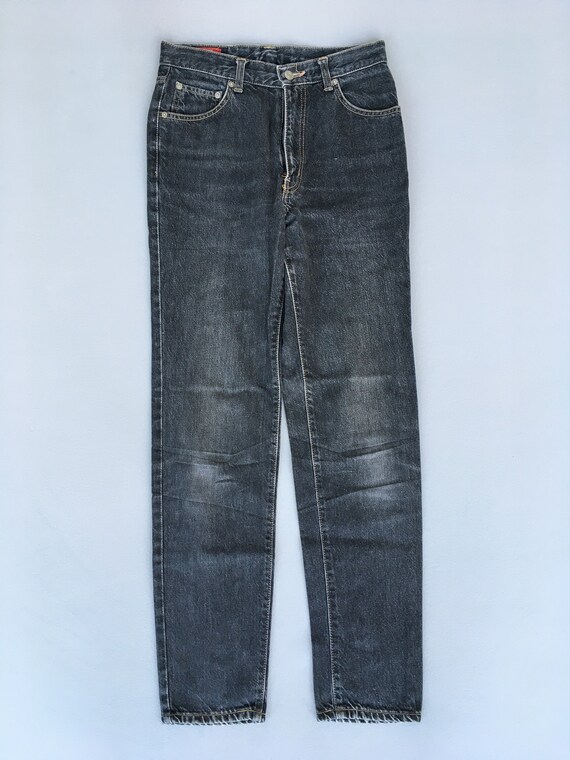 バギーデニム【jaded london】 Washed Black  Jeans w28