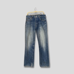Size 32x32 Vintage 90s Levi&#39;s 501 Stone Washed Denim Faded Blue Jeans 1990s Levi&#39;s 501 Button Fly Jeans Levi&#39;s 501 Faded Dirty Jeans Mom W32