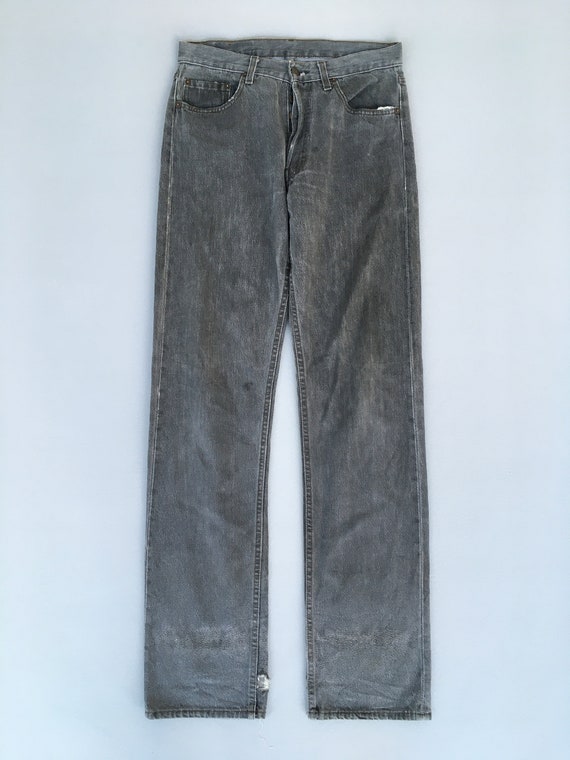 Size 30X33 Vintage 90s Levi's 501 Ash Grey Jeans High Size 30X33 Vintage 90s Levi's 501 Ash Grey Jeans High