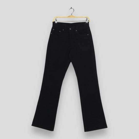 Size 28x30 Vintage Levis 517 Bootcut Black Corduroy Pants
