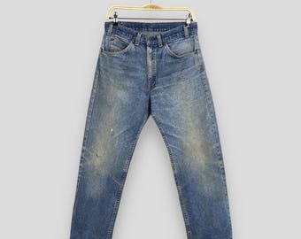 Size 28x28 Vintage 90s Levi's 505 Faded Blue Jeans Stonewashed Levi's Zipper Denim Levi's 505 Straight Cut Jeans Levi's 505 Women Mom W28