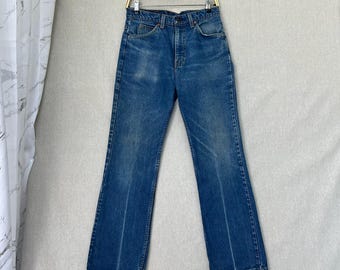 Size 26x30.5 Vintage 90's Levi's 517 Flared Bootcut Jeans Blue