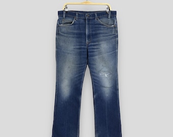 Size 32x28 Vintage 90s Levi's 517 Flared Jeans Levis Blue Bootcut