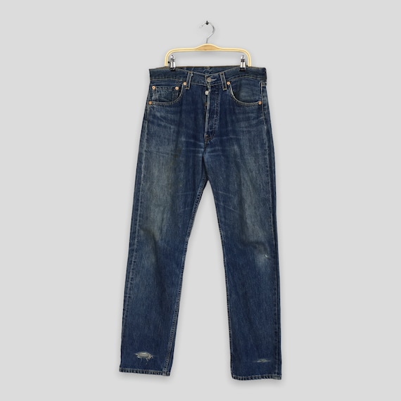 Size 30x32.5 Vintage 1990s Levi's 501 Faded Stone Washed