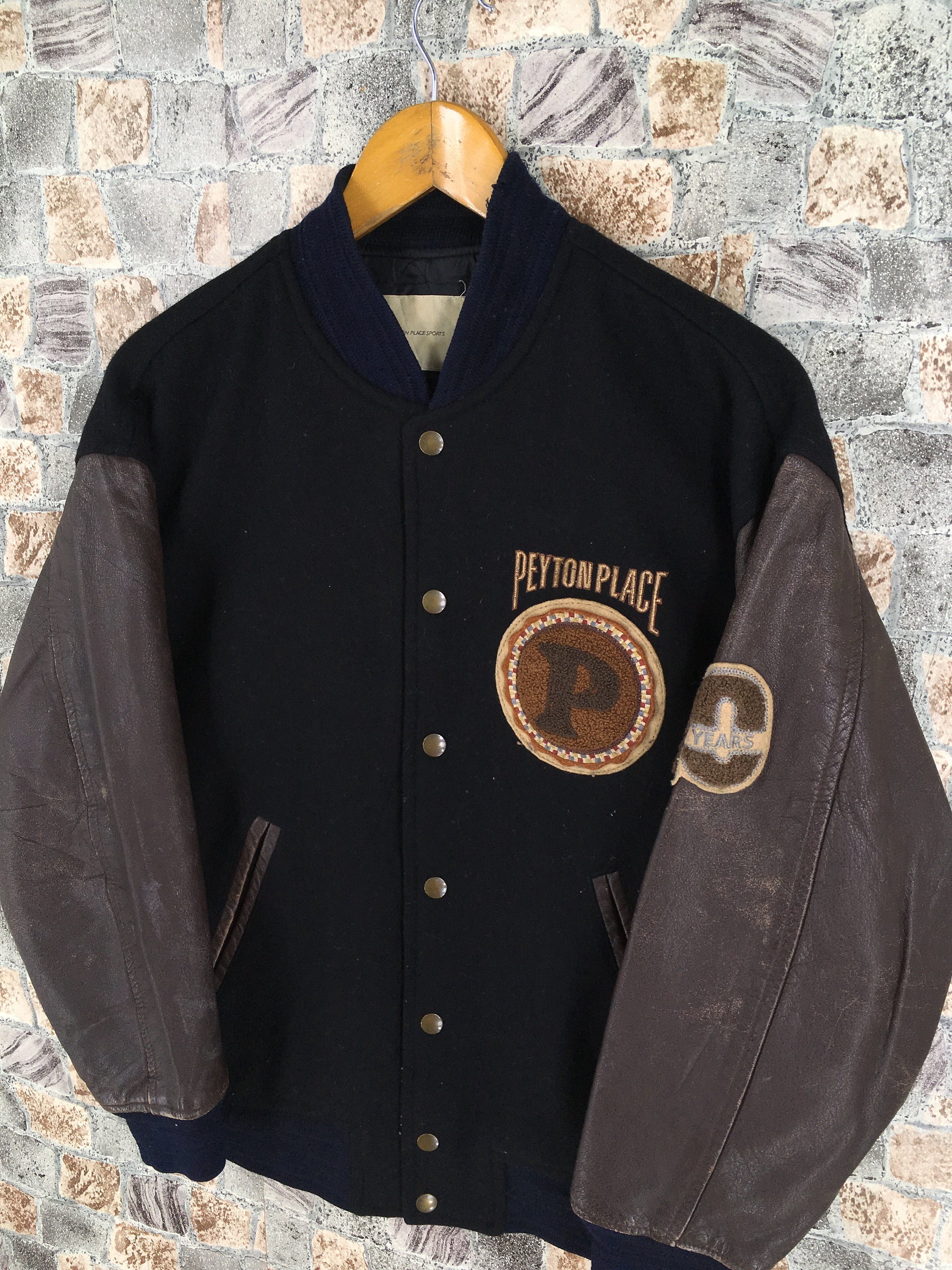 Peyton Place For Men Varsity Wool Jacket Large Vintage 1980s | Etsy