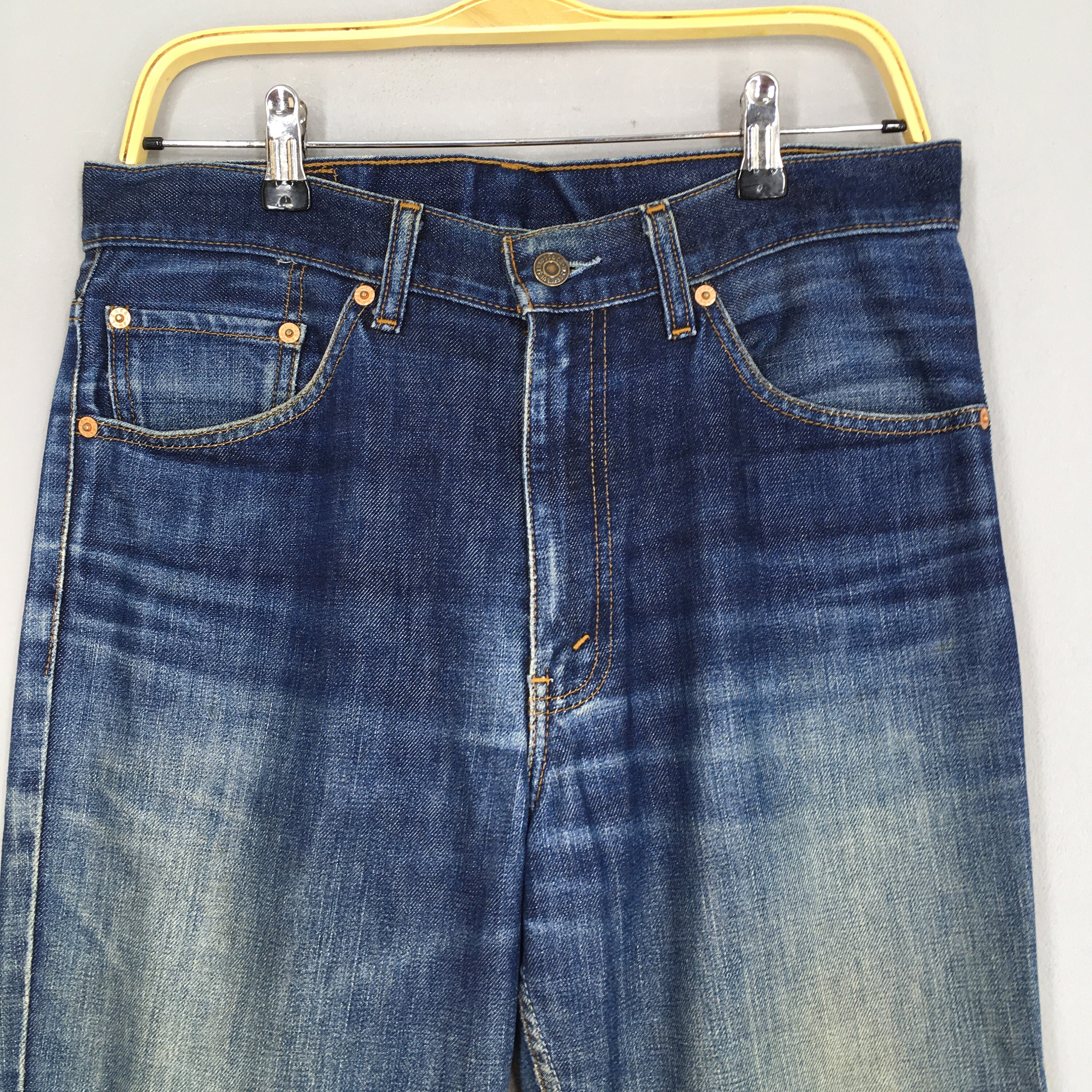 Size 32x33 Vintage Levi's 517 Bootcut Flare Jeans Faded Denim 80s