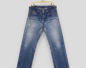 Size 32x28 Vintage 90s Levi's 517 Flared Jeans Levis Blue Bootcut