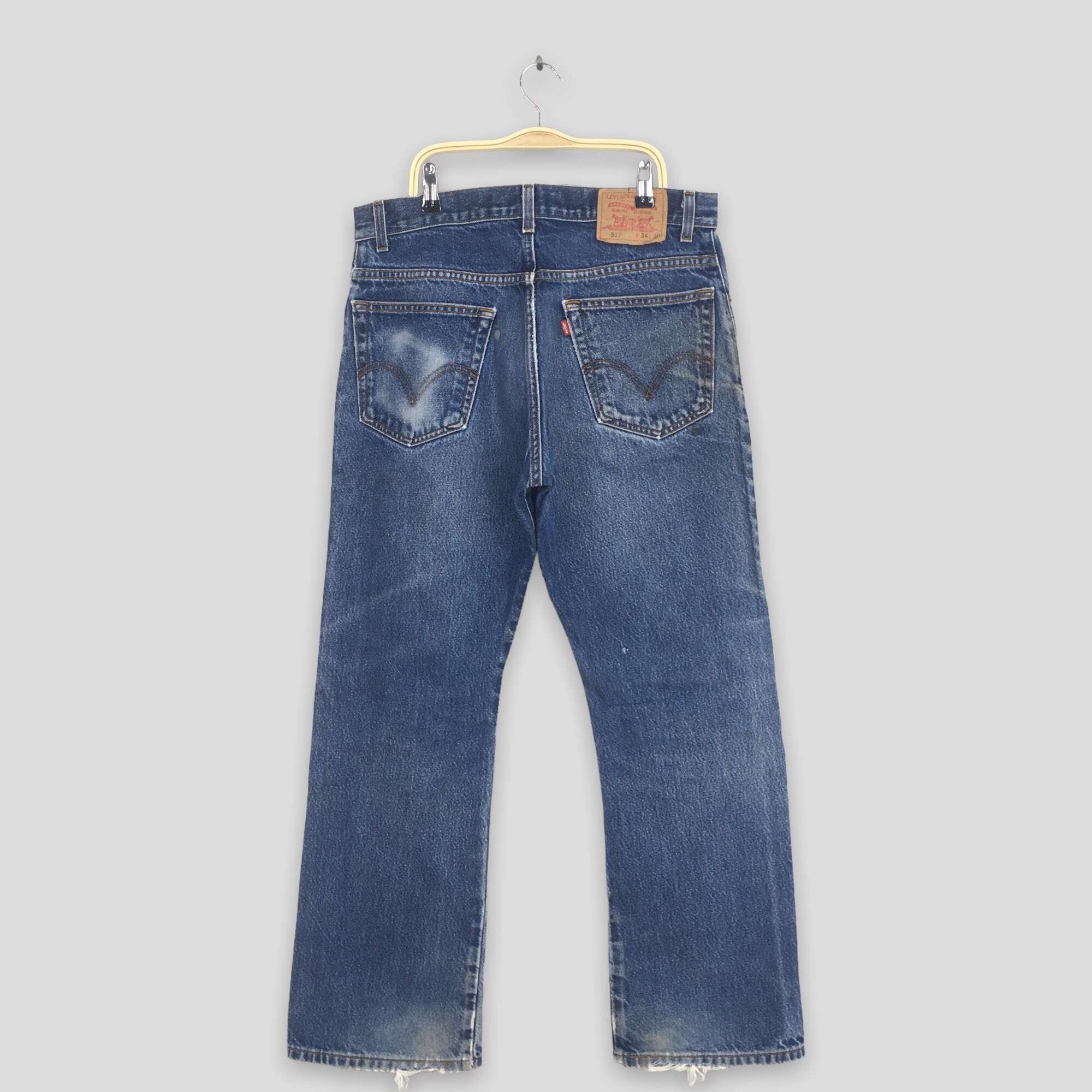 Size 33x30 Vintage Y2K Levi's 517 Bootcut Flared Jeans Levis