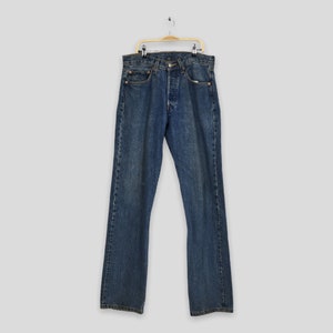 Size 31x34 Vintage 90s Levi&#39;s 501 Stone Washed Jeans Levi&#39;s Straight Cut Jeans Levi&#39;s 501 Button Fly Denim Y2K Levi&#39;s 501 Mens Jeans W31