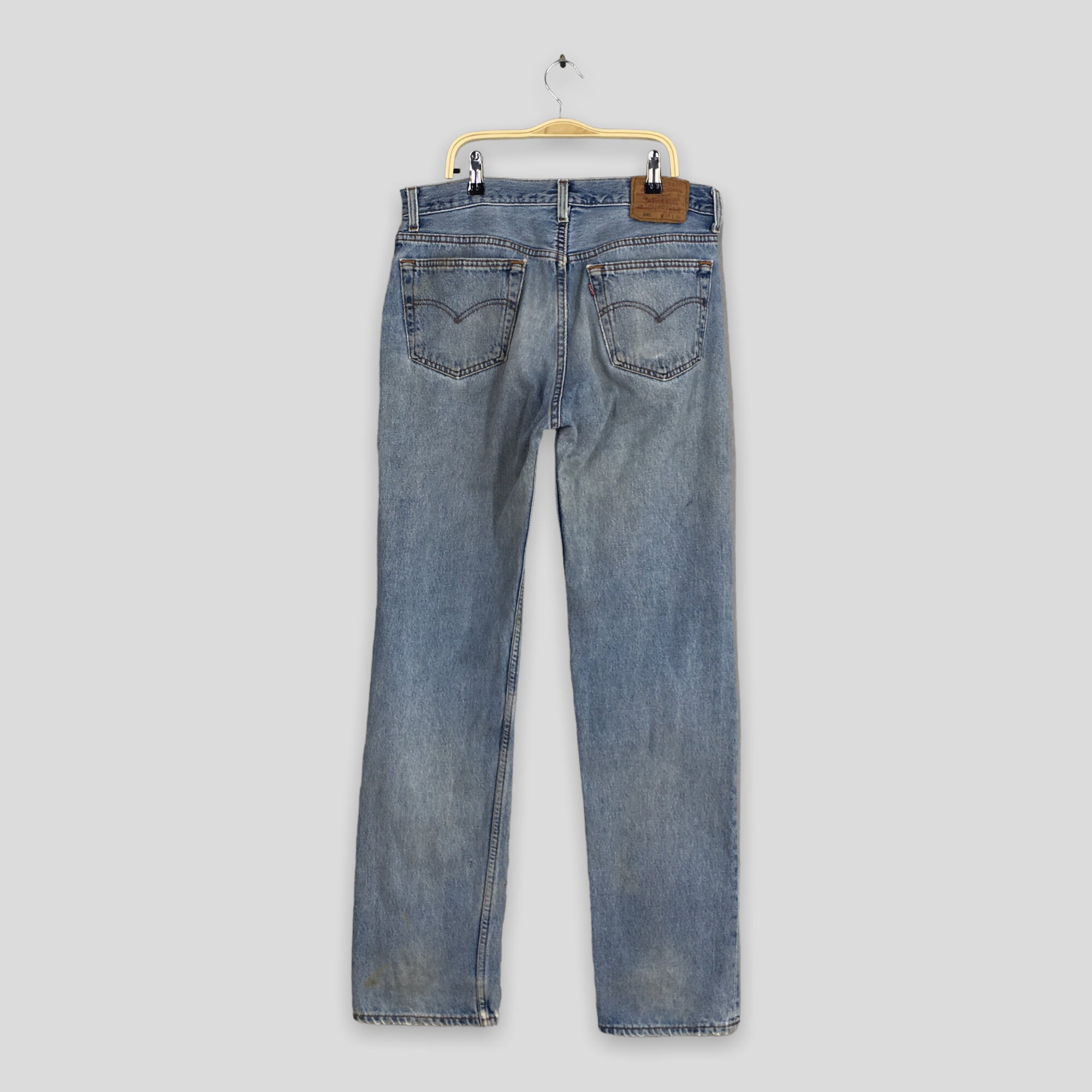 Size 32x31.5 Vintage 90s Levi's 501 Faded Blue Jeans Levi's
