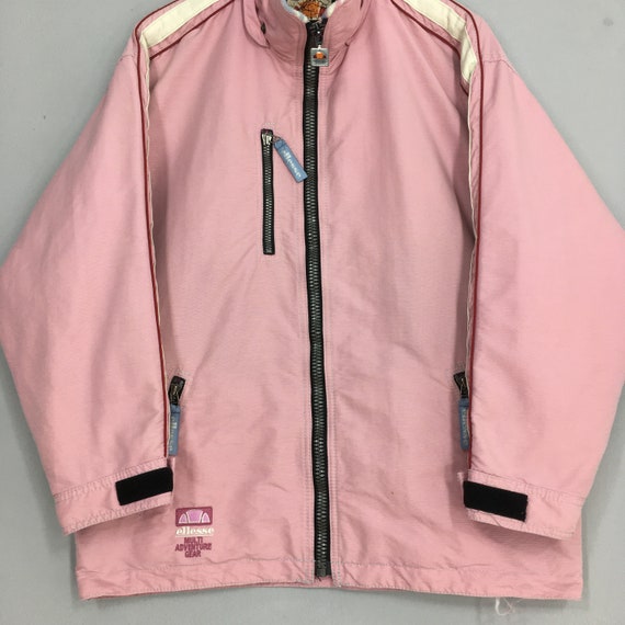 Vintage Ellesse Bomber Ski Wear Winter Pink Jacke… - image 3