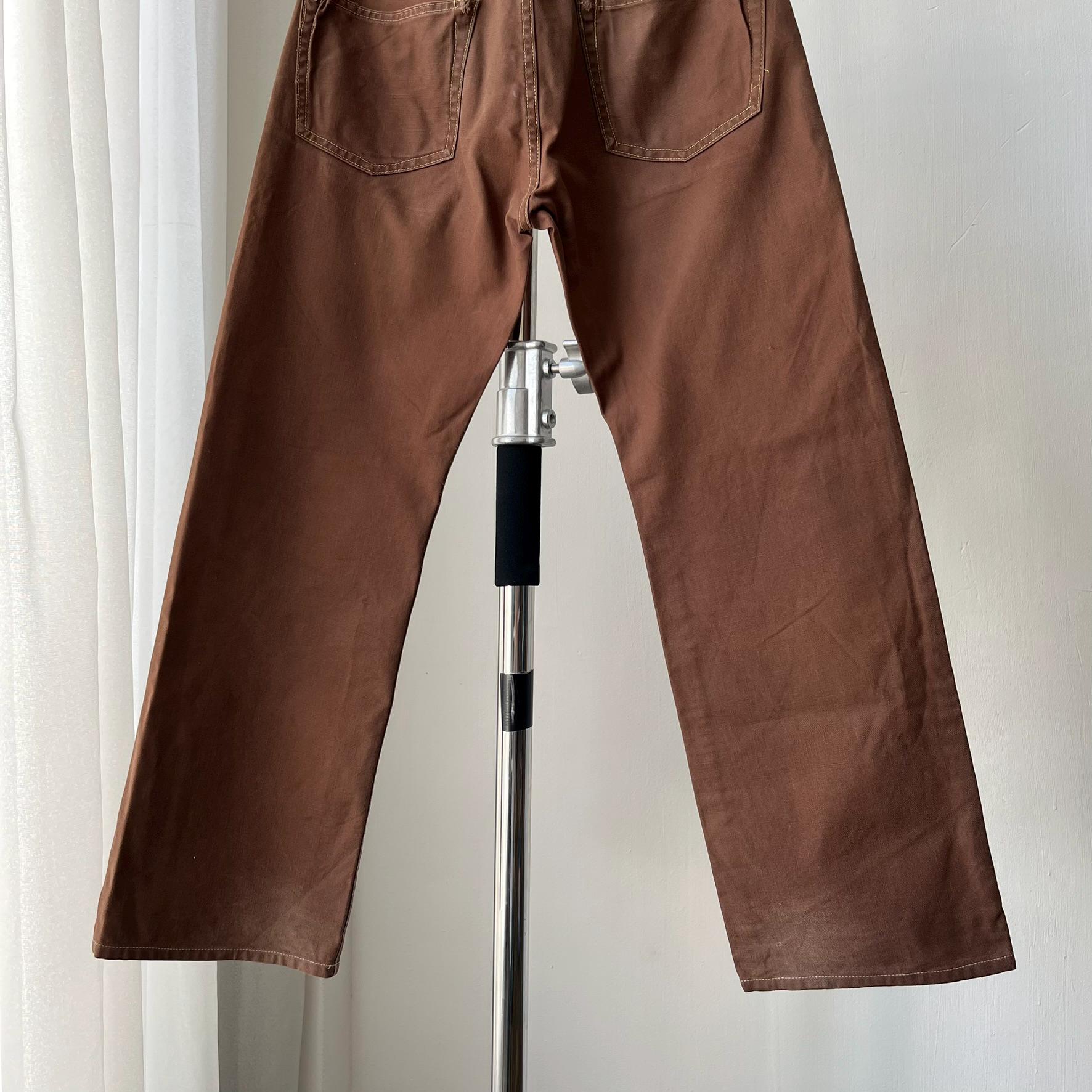 Size 29x28.5 Kapital Japan Brown Faded Denim Kapital Kounty Buckle