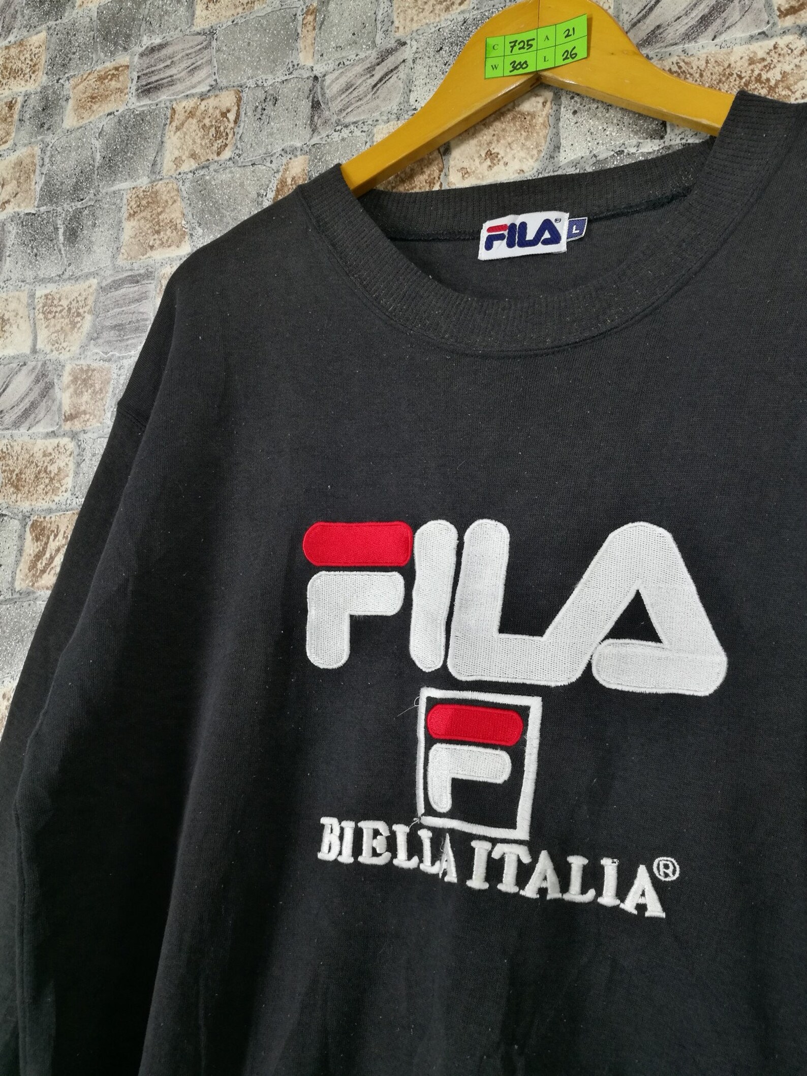 Vintage Fila Biella Italia Jumper Sweatshirt Large 1990's | Etsy