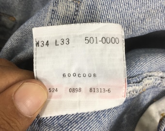 Size 30x29 Vintage 90s Levi's 501 Black Jeans Levi's Straight Cut