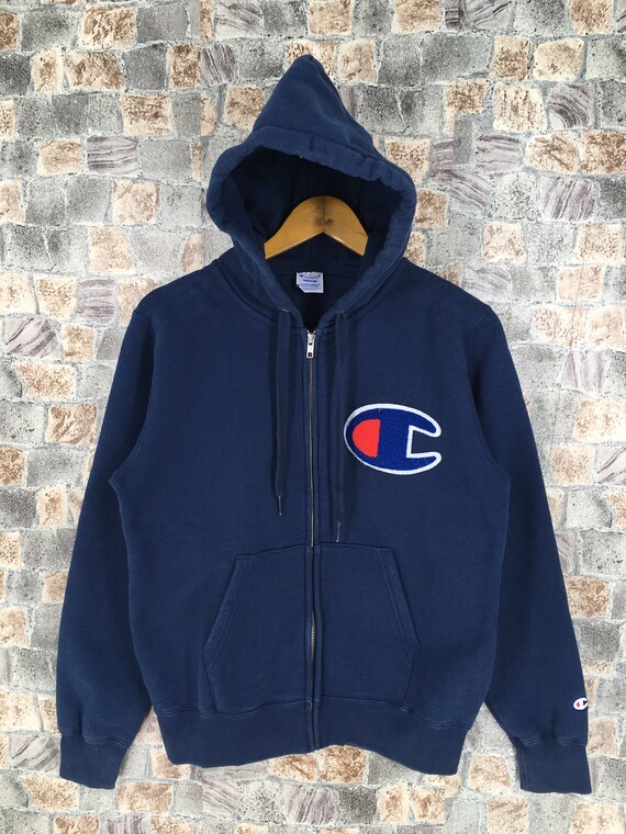 Vintage Champion Hoodie Sweater Medium 