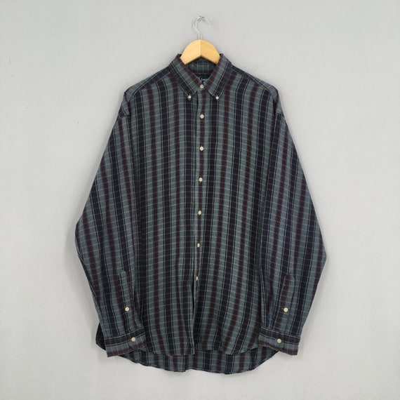 Vintage Polo Ralph Lauren Checkered Flannel Large… - image 1