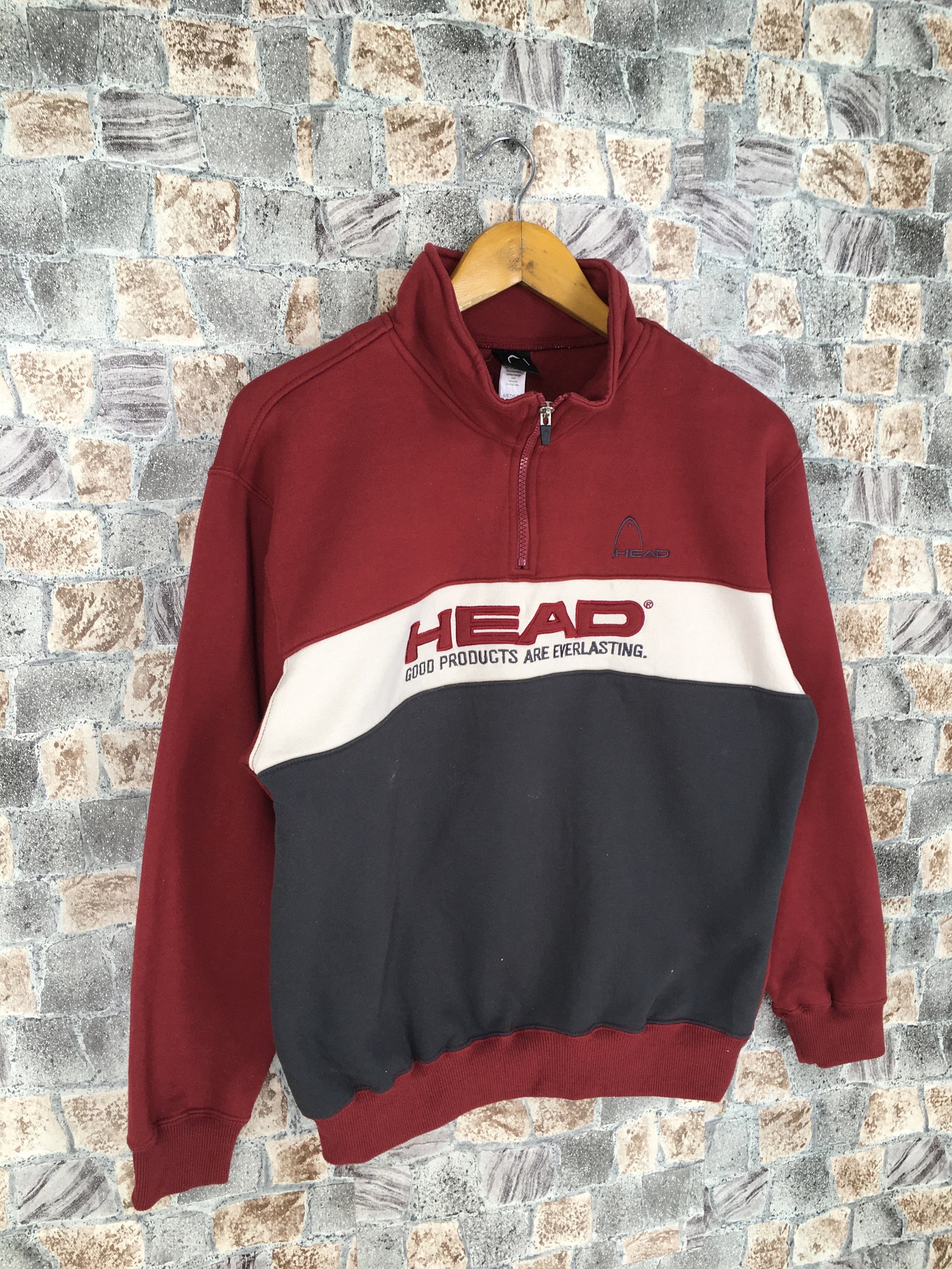 Vintage Head Activewear Pullover Sweatshirt Medium Head Etsy