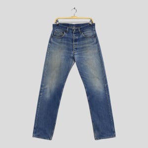 Jeans Levi's 501 Homme Décoloré - Taille W40/L32, Coupe Droite, Bouton