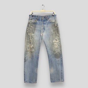 Size 30x28.5 Vintage 70s Levi&#39;s 501 Selvedge Stonewash Jeans 80s Levi&#39;s Faded Dirty Denim Levi&#39;s Distressed Jeans Levi&#39;s Redline Jeans W30