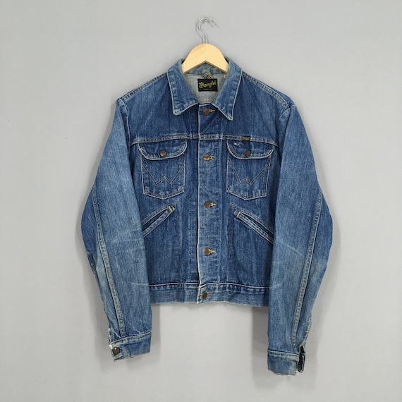 Vintage 80s Wrangler Usa Denim Jeans Jacket Medium